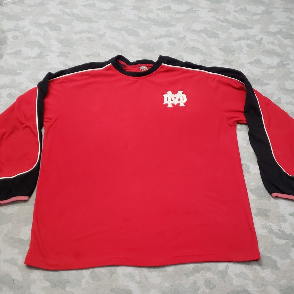 Vintage‎ Nike Sweatshirt Mens 2XL Red Pullover Long Sleeve Branded Y2k